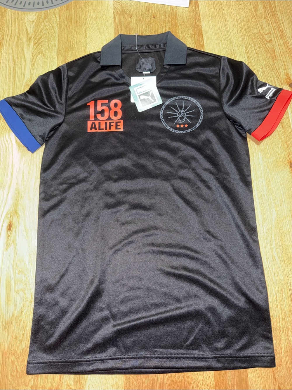 Puma x ALIFE 158 Black Soccer Jersey Shirt NWT Rare Streetwear